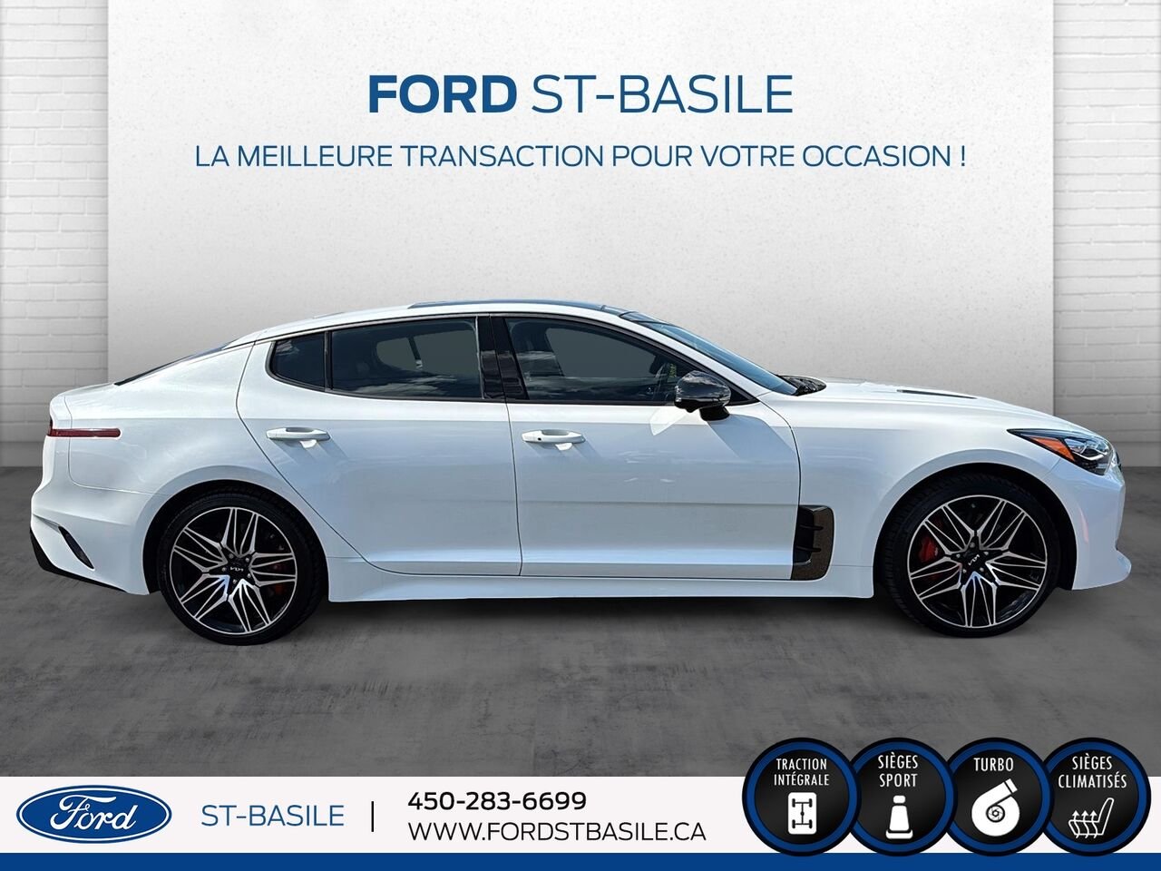 Kia Stinger 2023 Blanc Saint-Basile-le-Grand - photo #7