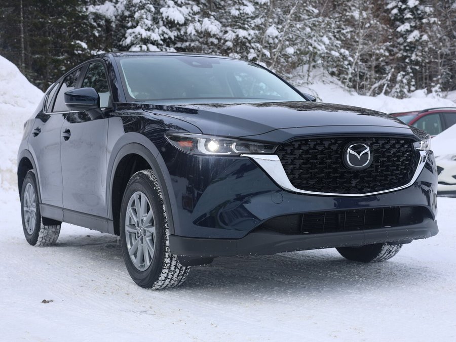 2025 Mazda CX-5 Gs, awd, sièges, volant et rétroviseurs chauffants, hayon électrique Deep Crystal Blue Mica