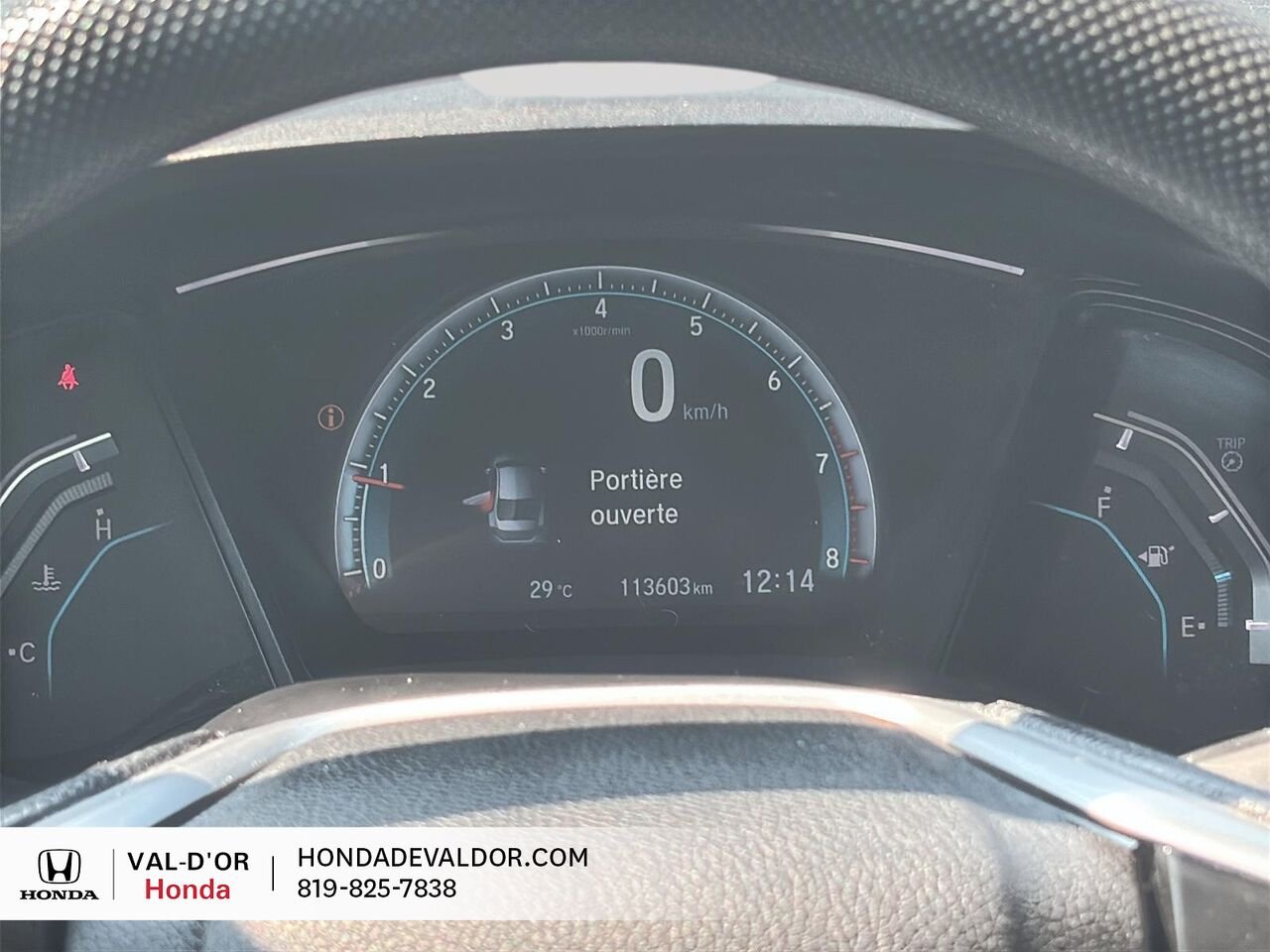 2018 Honda Civic Berline LX BM Blue Val-d'Or - photo #8