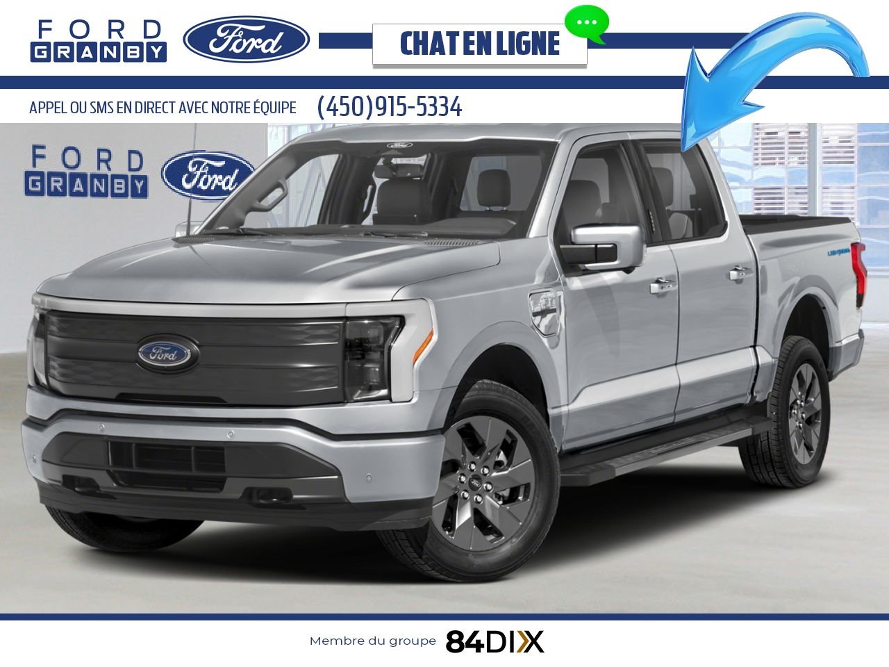 2025 Ford F-150 Lightning Iconic Silver Metallic Granby - photo #0