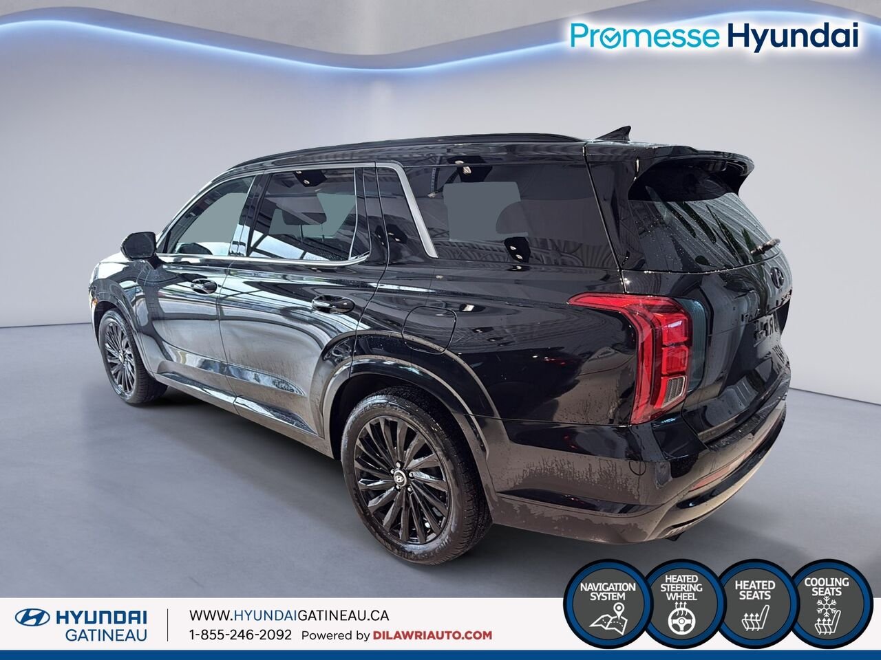 Hyundai Palisade Ultimate Calligraphy *** BLACK EDITION , toute equipe , bas millage *** 2025 Noir Ottawa & Gatineau - photo #3