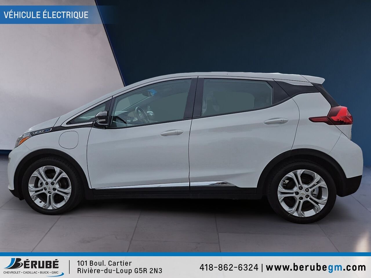 CHEVROLET BOLT EV Familiale 5 portes LT 2019 Blanc Rivière-du-Loup - photo #4