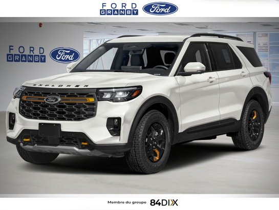 2026 Ford Explorer Star White Metallic Tri-Coat