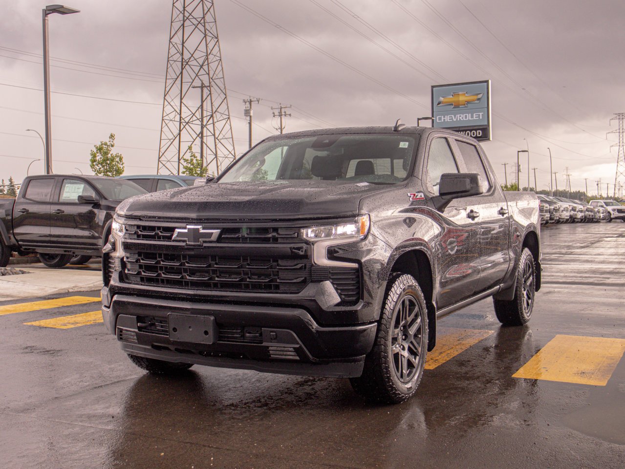 2024 Chevrolet Silverado 1500 4WD Crew Cab 147 RST Black Sherwood Park - photo #3
