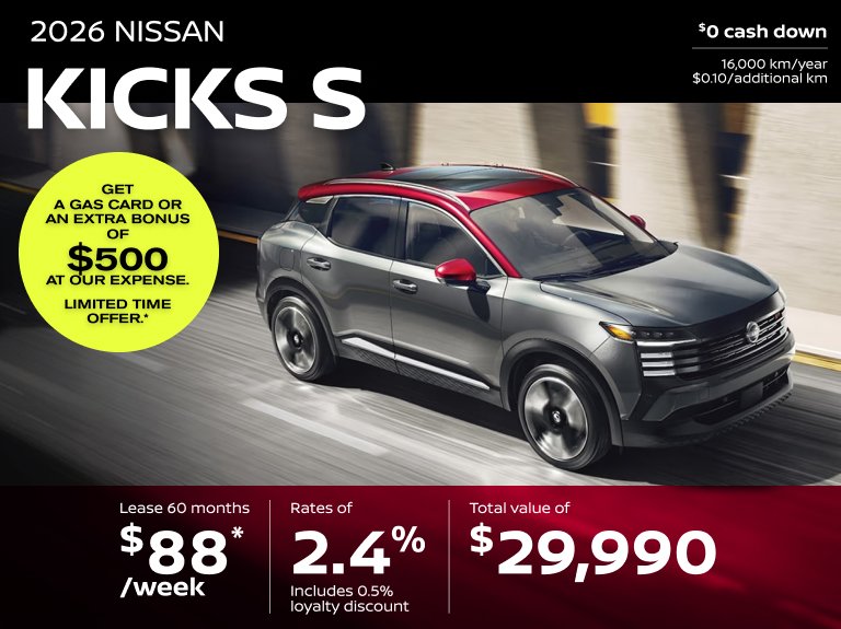 Nissan st eustache Accueil juin KICKS S TA