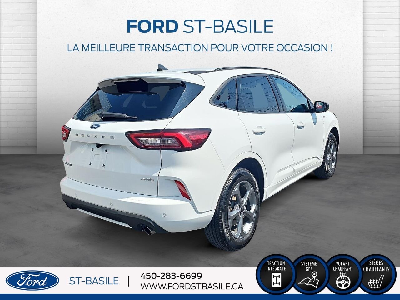 Ford Escape 2023 Blanc Saint-Basile-le-Grand - photo #7