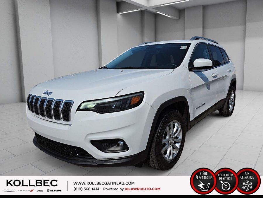 2019 JEEP CHEROKEE *** UN PROPRIO + CLEAN CARFAX + BAS KILOMÉTRAGE*** White