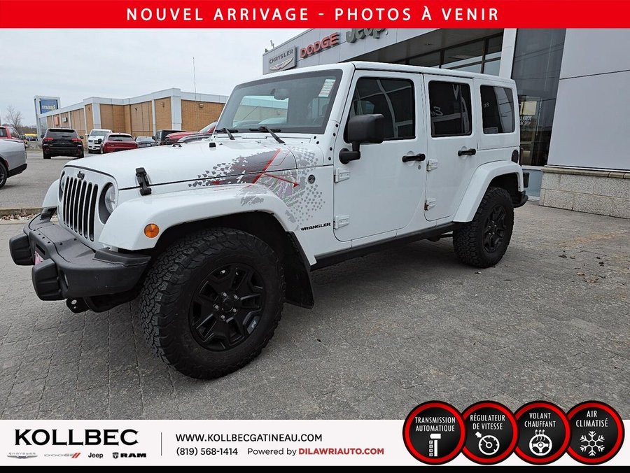 JEEP WRANGLER *** BAS KILOMÉTRAGE *** 2016 Blanc