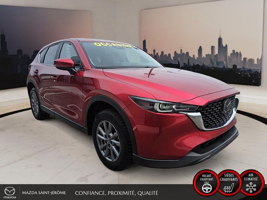 2025 Mazda CX-5 GS | CUIR | AWD | MAGS | Red