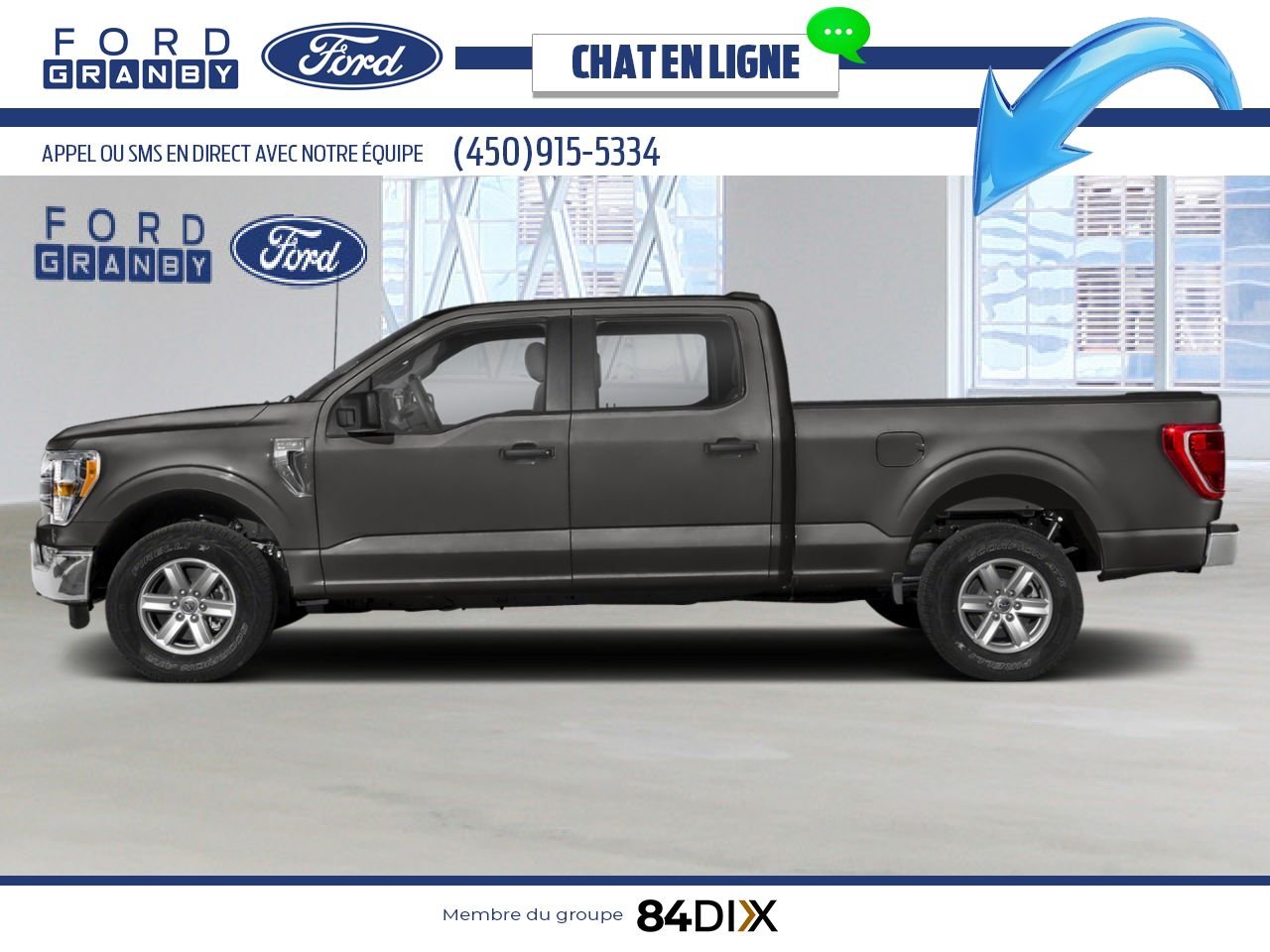 Ford F-150 2023 Gris Granby - photo #1