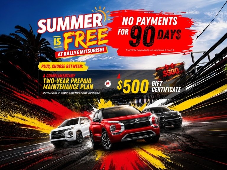 Summer is free at Rallye Mitsubishi