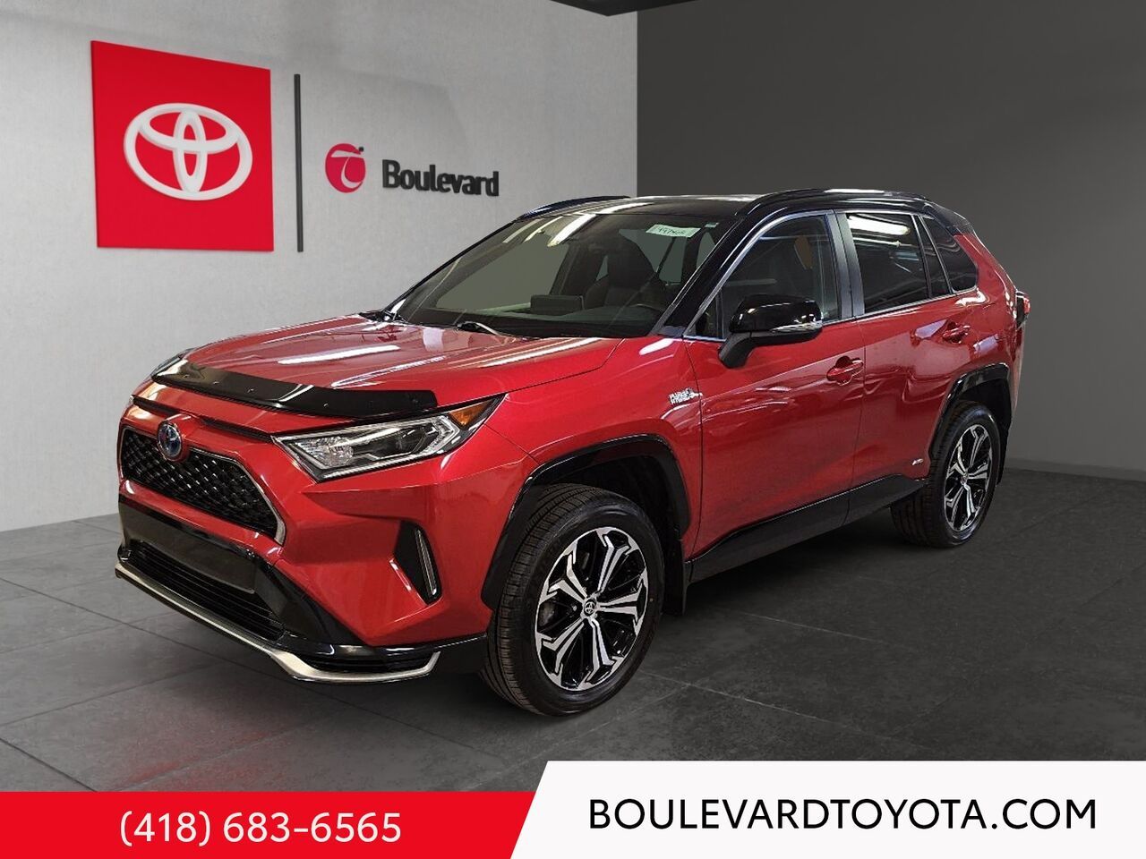 Red 2021 Toyota RAV4 Prime SUV / Crossover All-Wheel Drive Continuously Variable Transmission