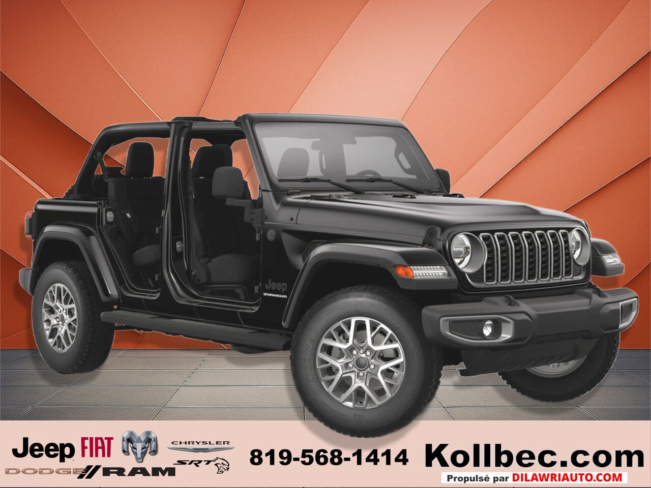 2025 Jeep Wrangler 251260 | Sahara 4 portes 4x4 Black Gatineau - photo #1