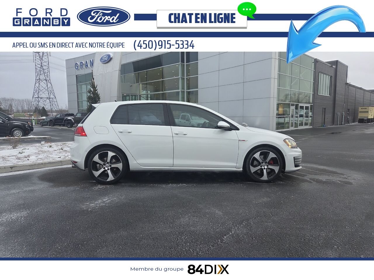 2016 Volkswagen Golf GTI White Granby - photo #7