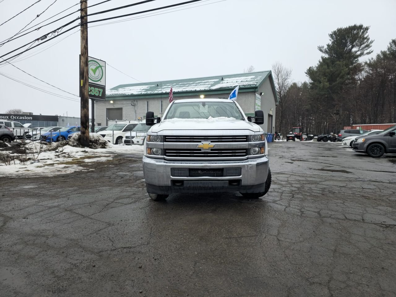 2015 Chevrolet Silverado 2500HD White  - photo #4