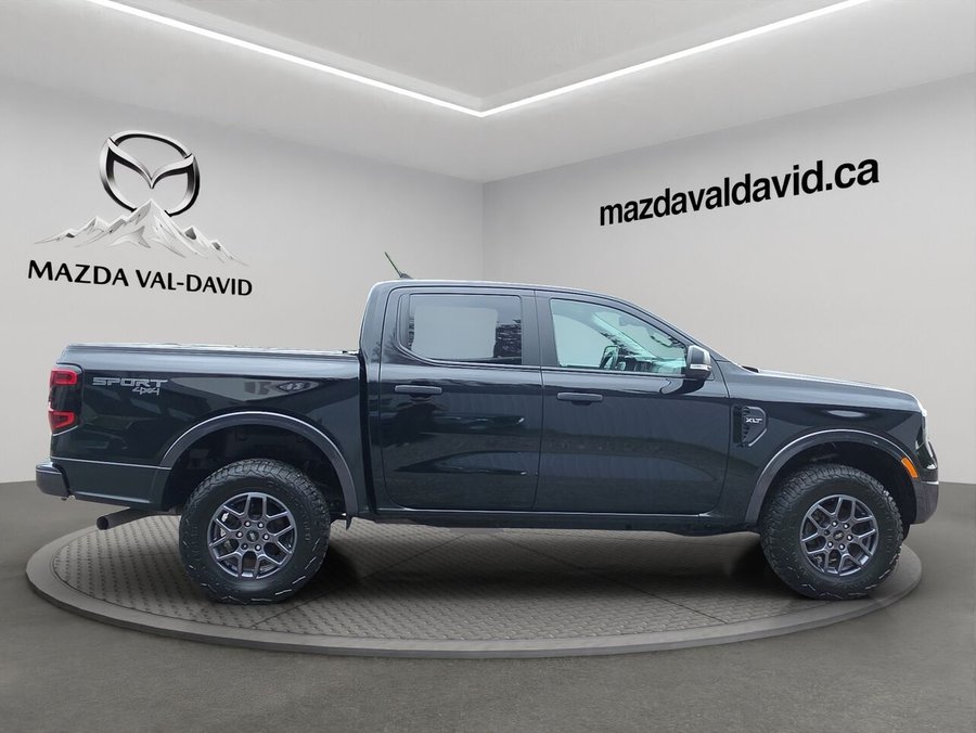 2024 Ford Ranger XLT cabine SuperCrew 4RM caisse de 5 pi Black