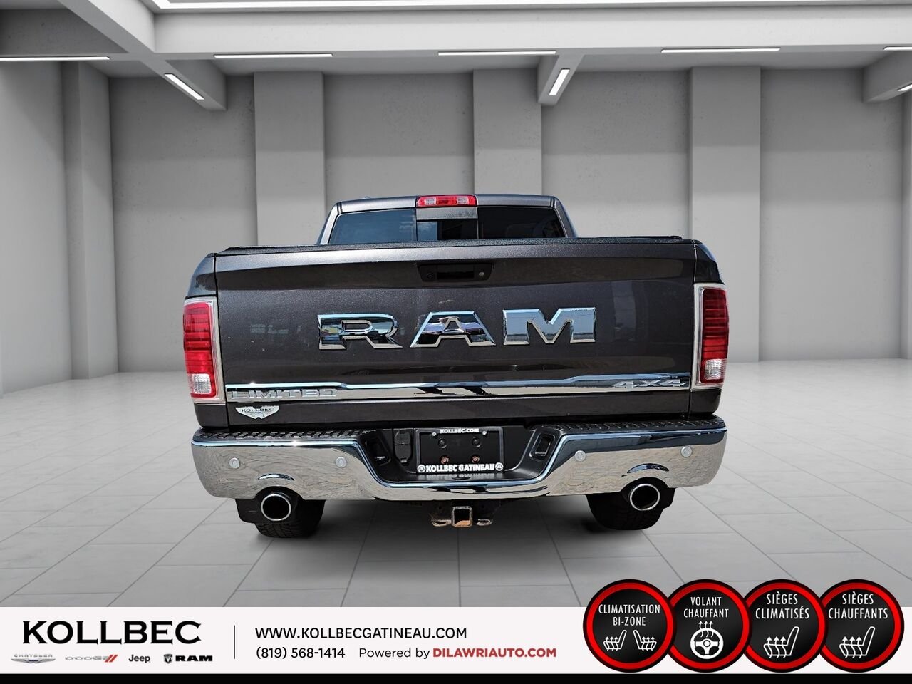 RAM 1500 Limited CREWCAB 4x4 2016 Gris Ottawa & Gatineau - photo #15