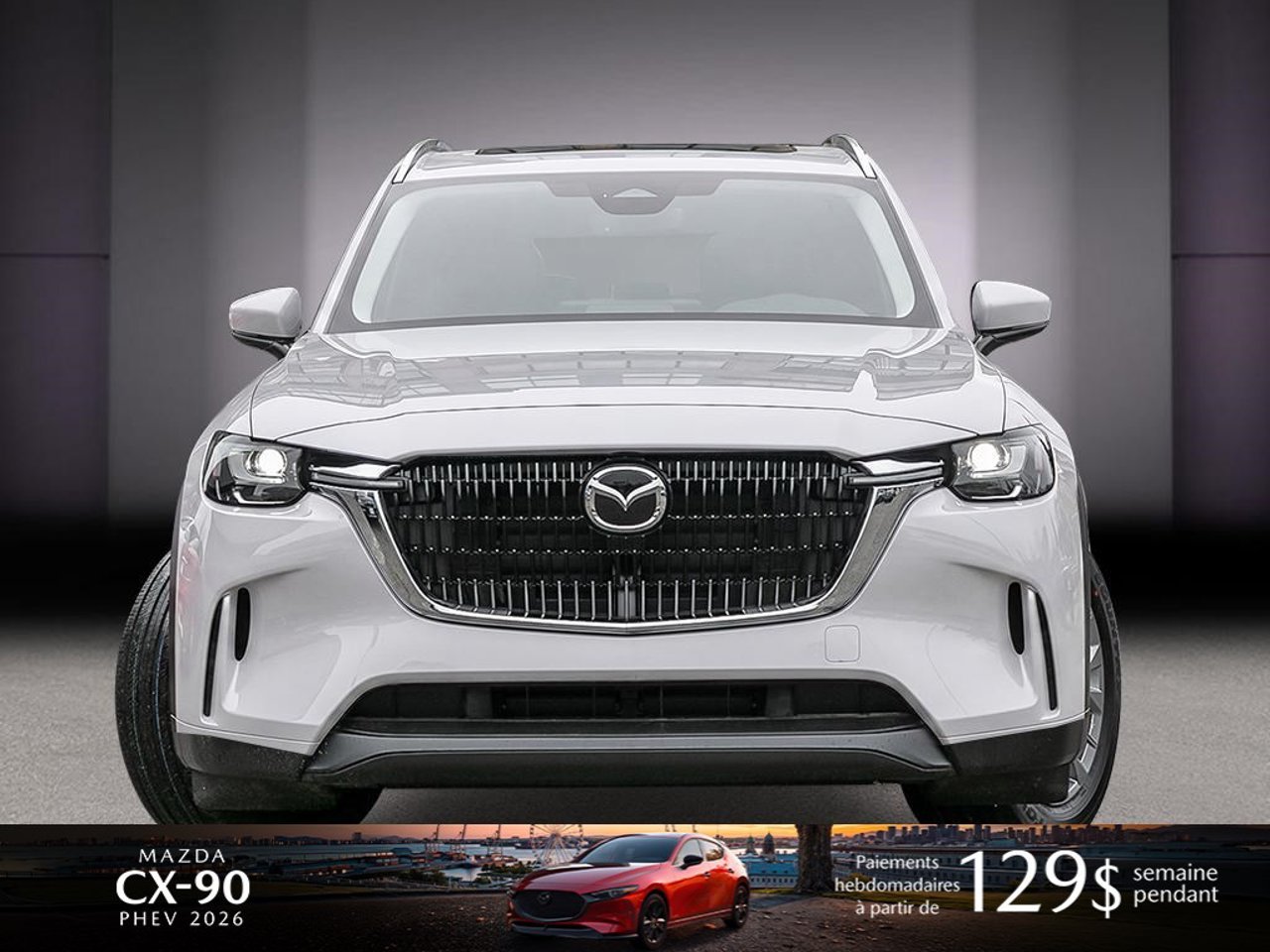 2026 Mazda CX-90 PHEV JM3KKCHA5T1399561 Rhodium White Metallic Mirabel - photo #1
