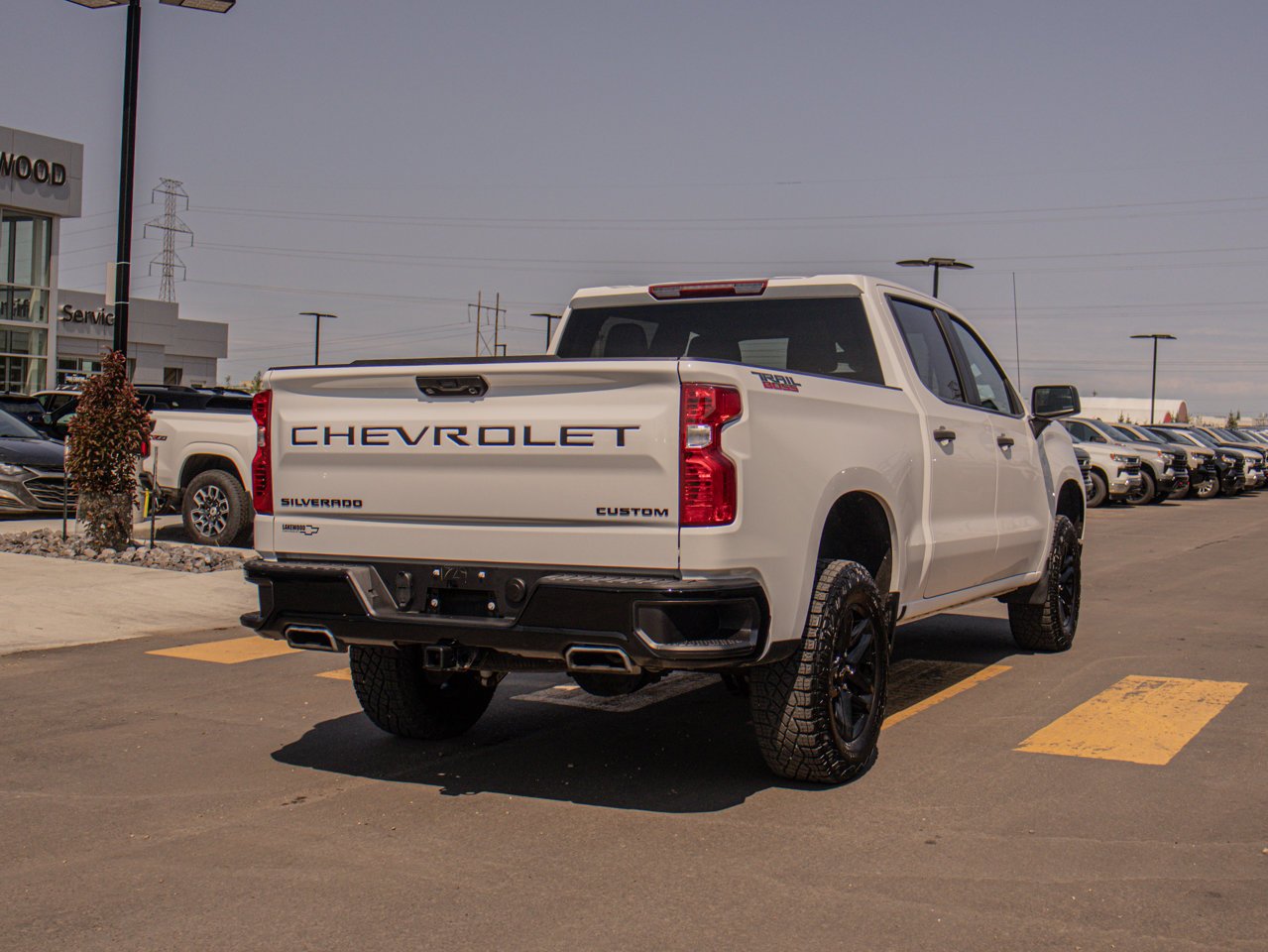 2024 Chevrolet Silverado 1500 4WD Crew Cab 147 Custom Trail Boss White Sherwood Park - photo #9