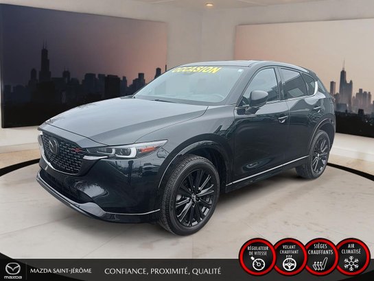2023 Mazda CX-5 Sport turbo | AWD | TOIT OUVRANT | CUIR | NAV | Black