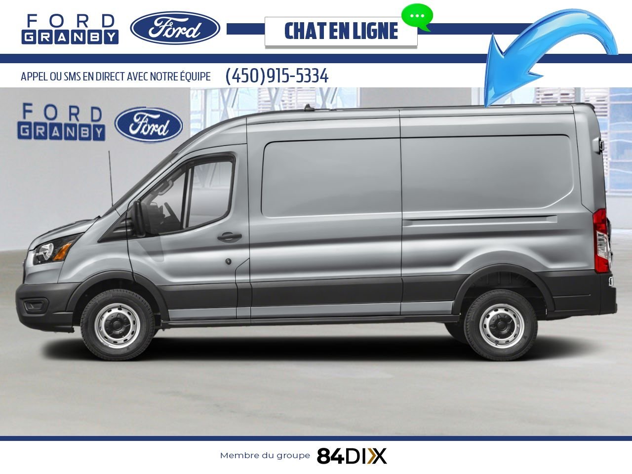 2025 Ford Transit Cargo Van Ingot Silver Metallic Granby - photo #2