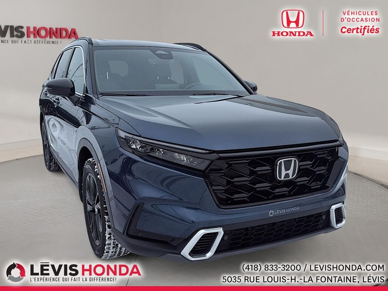 Honda CR-V Touring Hybride AWD Touring Traction Intégrale 2025 Bleu Lévis - photo #4