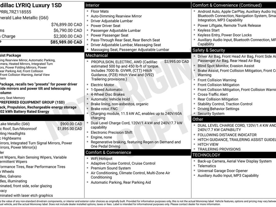 2024 Cadillac LYRIQ 2024 Green