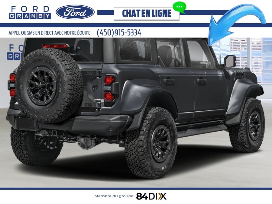 Ford Bronco Raptor 4 portes 4x4 2026 Noir ombre
