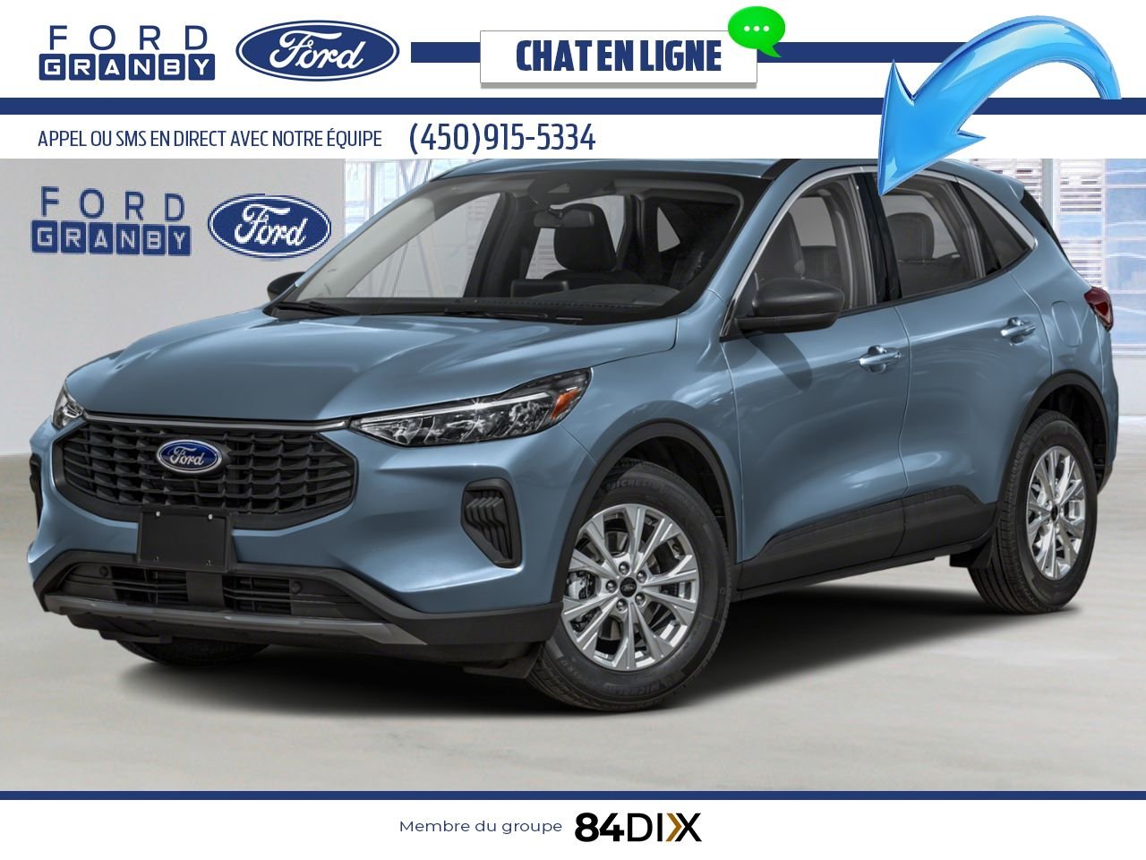 Ford Escape 2025 Bleu vapeur métallisé Granby - photo #0