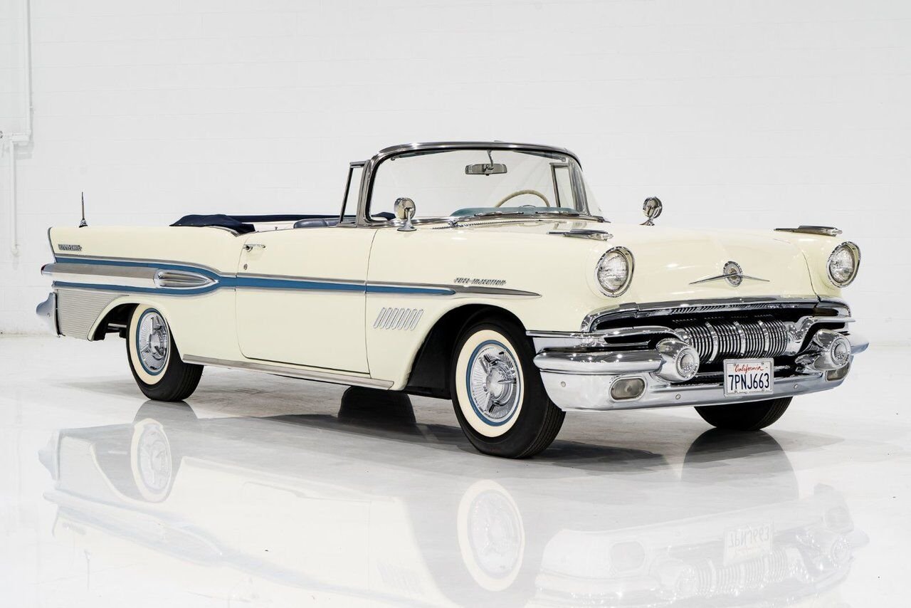 1957 Pontiac Bonneville *PRICE IN USD* Fuel injected 347/315HP 1 of 630 produced White Montreal - photo #29