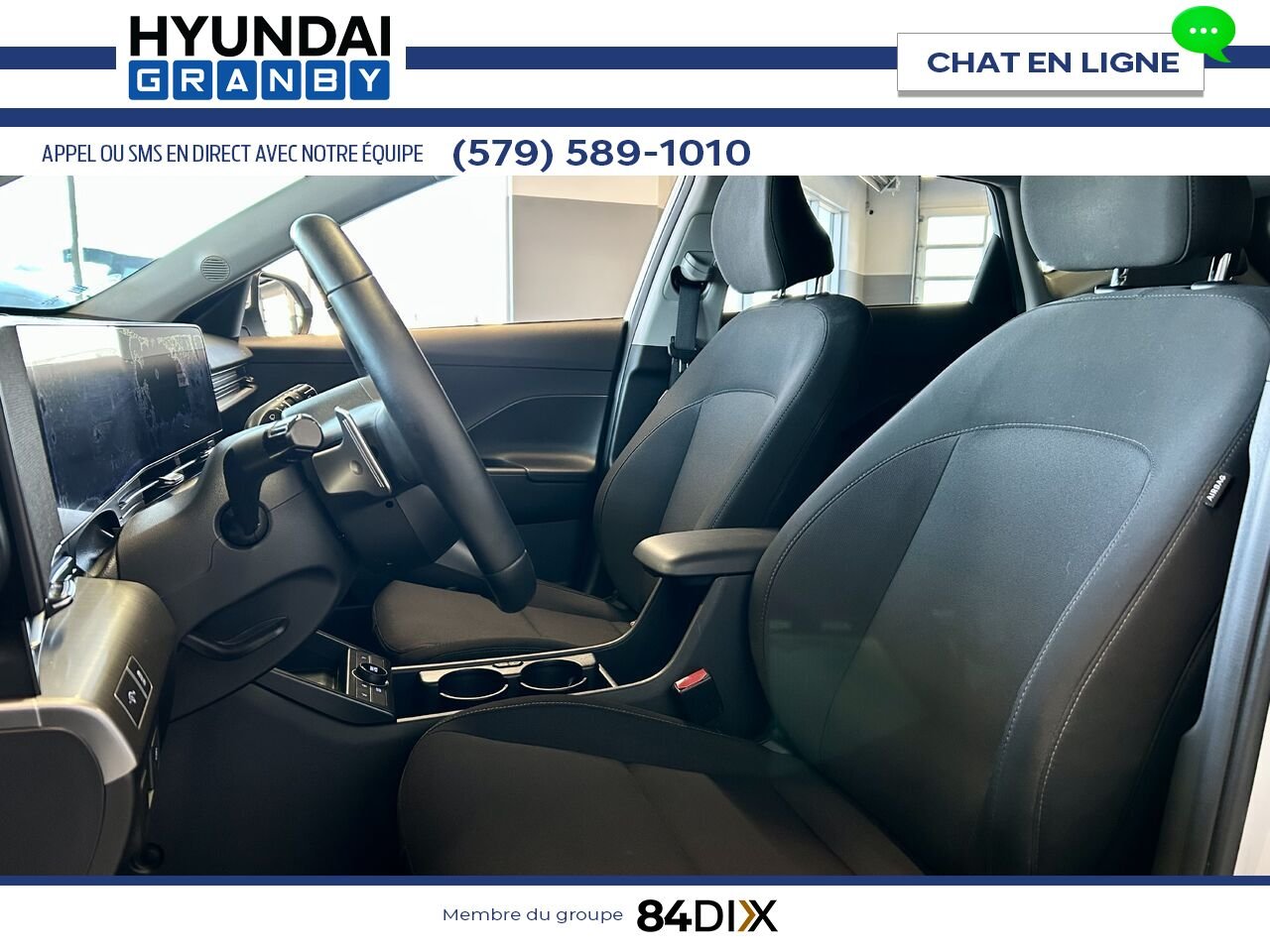 Hyundai Kona électrique 2024 Blanc Granby - photo #10