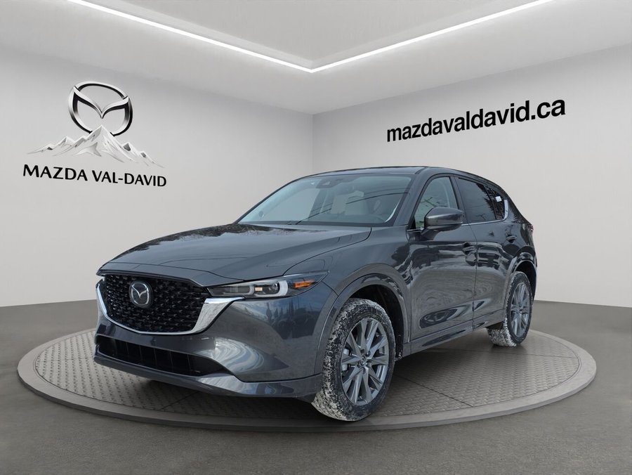 Mazda CX-5 GT, awd, toit ouvrant, Navigation, chargeur sans fil pour cellulaire 2025 Gris polymétal métallisé