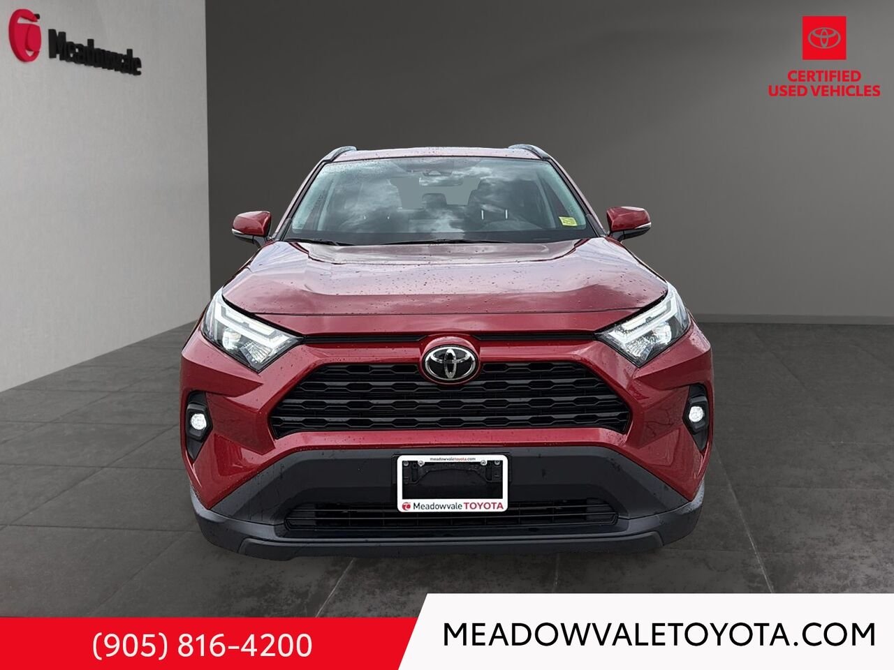 2023 Toyota RAV4 One Owner, Clean Car Fax, Power Sunroof, Power Trunk, Power Seat, Softex Leather Seating Red Mississauga - photo #1