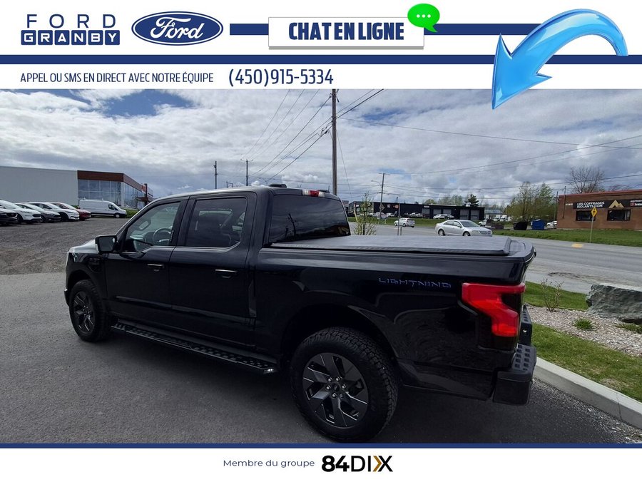 Ford F-150 Lightning XLT, 386KM XLT, 4RM, 5,5 pi, AUTONOMIE 386KM 2023 Noir