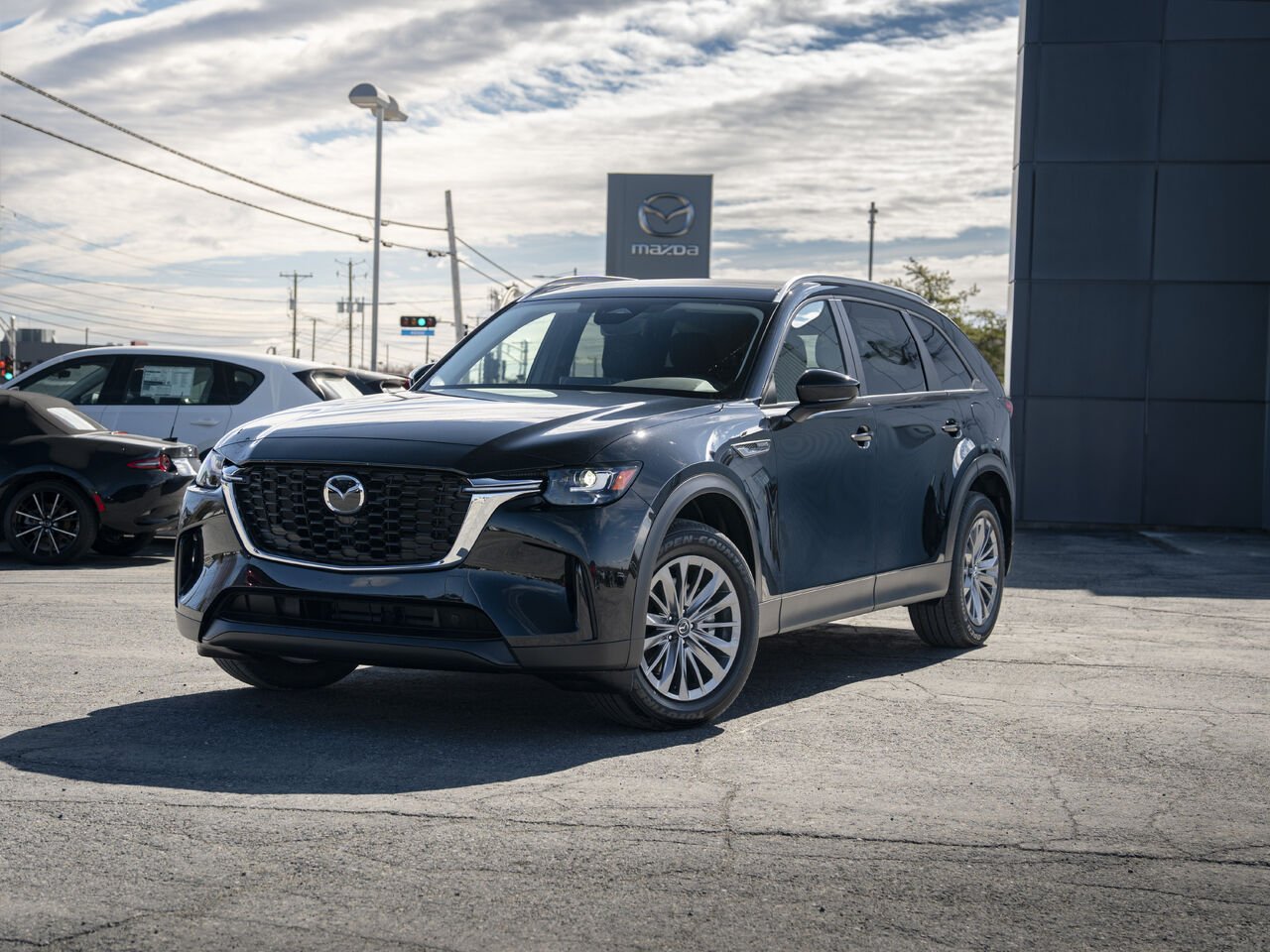 MAZDA CX-90 hybride léger 2632 | GS TI 2026 Noir de jais mica Val-d'Or - photo #0
