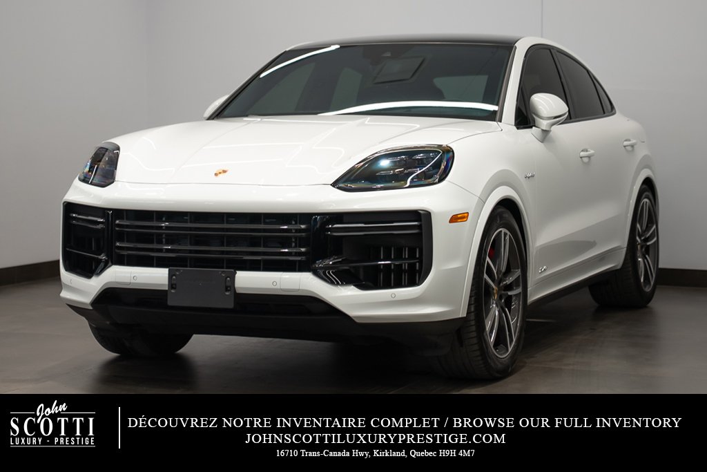 2024 Porsche Cayenne Turbo E-Hybrid Coupe AWD White Kirkland - photo #0