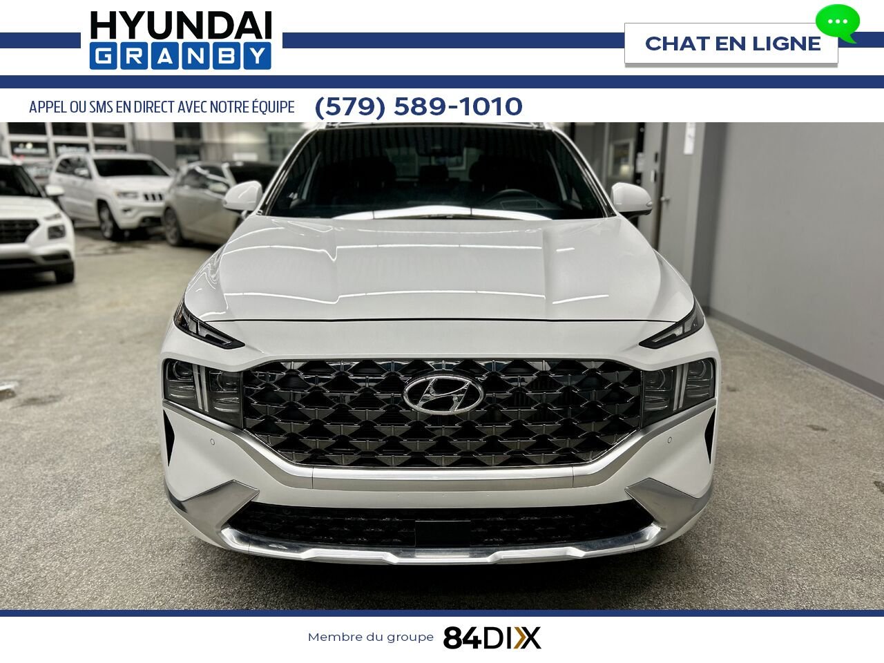 Hyundai Santa Fe 2022 Blanc Granby - photo #2