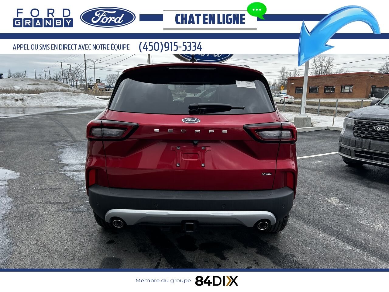 Ford Escape 2025 Rouge vitesse métallisé teinté verni Granby - photo #3