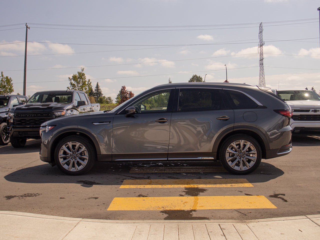 2025 Mazda CX-90 MHEV GT AWD Grey Sherwood Park - photo #6