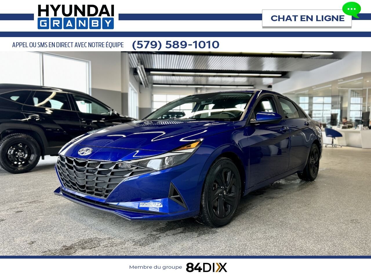 Hyundai Elantra 2021 Bleu Granby - photo #3