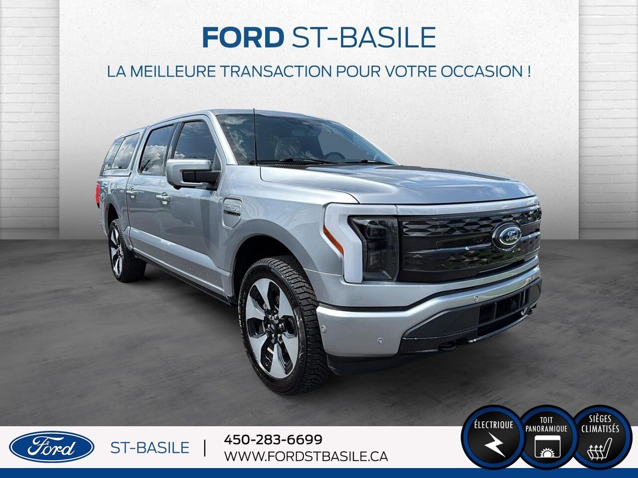 2023 Ford F-150 Lightning Silver Saint-Basile-le-Grand - photo #9