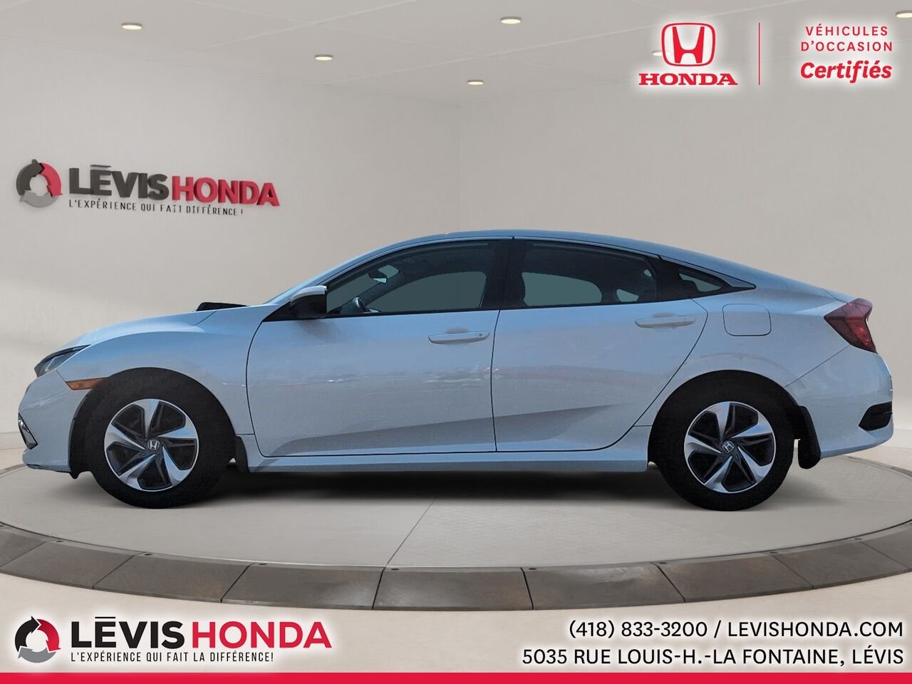 Honda Civic LX LX BM 2019 Blanc Lévis - photo #12