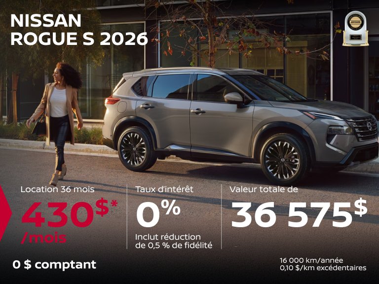 Nissan vimont Accueil juillet Rogue S 2026