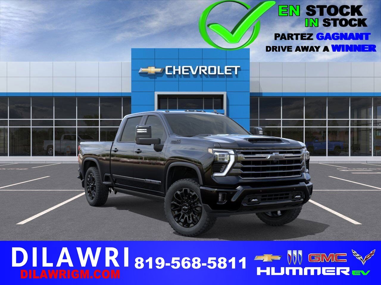 Chevrolet Silverado 2500HD High Country cabine multiplace 4RM 159 po 2025 NOIR Gatineau - photo #0