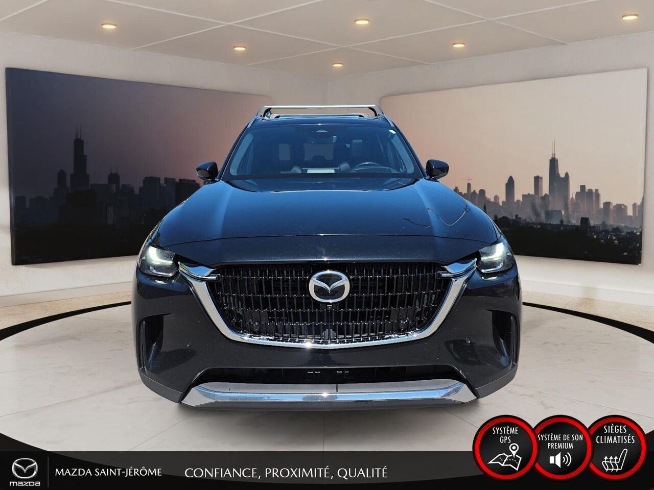 2024 Mazda CX-90 hybride rechargeable GT | TOIT OUVRANT | CUIR | AWD | Black Saint-Jérôme - photo #2