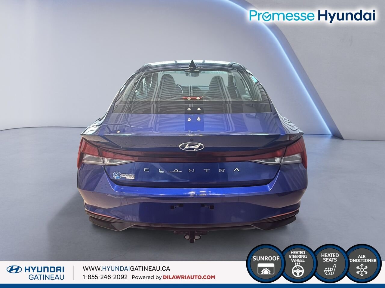 Hyundai Elantra Preferred*** toit ouvrant , sieges chauffants, voulant chauffant *** 2022 BLEU AZURE Ottawa & Gatineau - photo #2