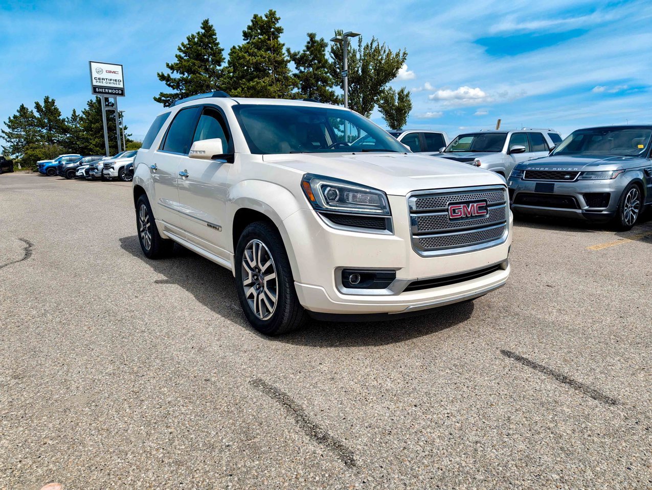2013 GMC Acadia AWD 4dr Denali White Sherwood Park - photo #2