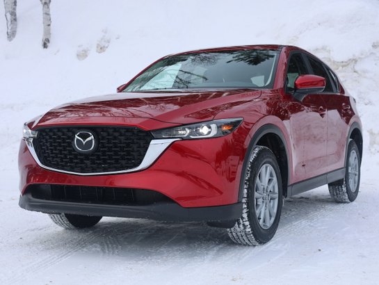 2025 Mazda CX-5 Gs, awd, Toit ouvrant, volant et rétroviseurs chauffants, hayon électrique Soul Red Crystal Metallic