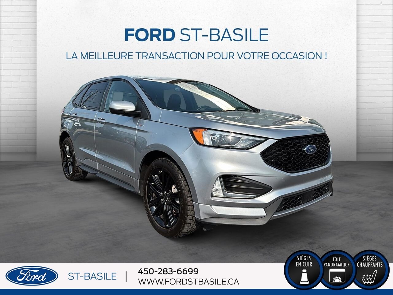 Ford Edge 2022 Argent Saint-Basile-le-Grand - photo #9
