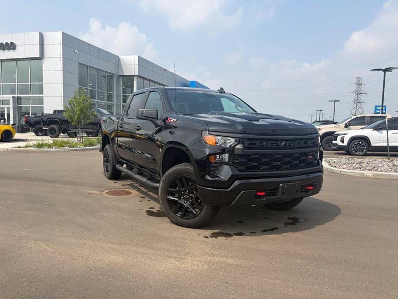 2024 Chevrolet Silverado 1500 4WD Crew Cab 147 Custom Trail Boss Black Sherwood Park - photo #1